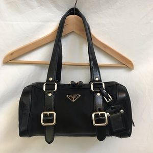 Prada Black Nylon + Leather Bag